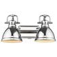 Golden Lighting Duncan 2-Light Bath Vanity in Chrome, , large