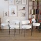 Hearth and Haven Side Chair with White Cushion in Black (Set of 2), , large