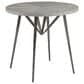 Artistica Metal Alfie End Table in Antique Iron, White and Gray, , large
