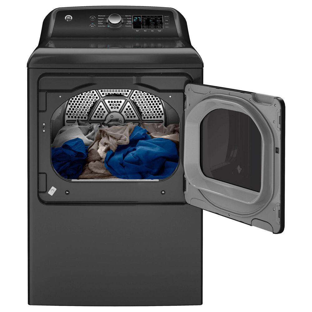 GE Appliances 7.4 Cu. Ft. Gas Dryer with Sensor Dry in Diamond Gray, , large