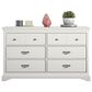 DHP Nordbee 6 Drawer Dresser in White, , large