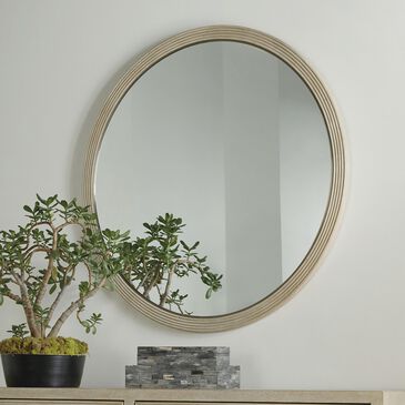 Hooker Furniture Cascade Round Mirror in Taupe, , large