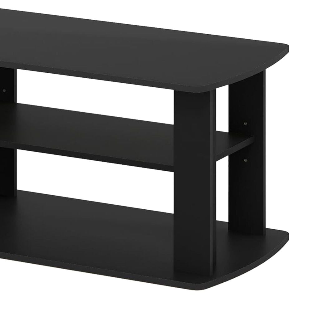 HOMLUX 43.3" Modern Entertainment Center TV Stand in Black, , large