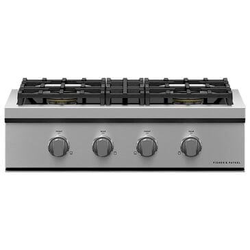 Fisher & Paykel 30" Natural Gas Rangetop with 4-Burner in Stainless Steel, , large