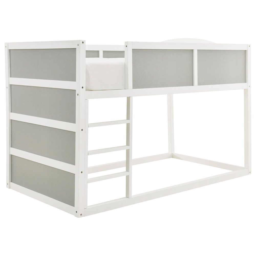 Signature Design by Ashley Romanton Twin Loft Bunkbed in White and Gray, , large