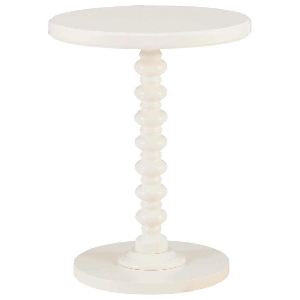Linon Home Decor Spectrum Side Table in Off White, , large