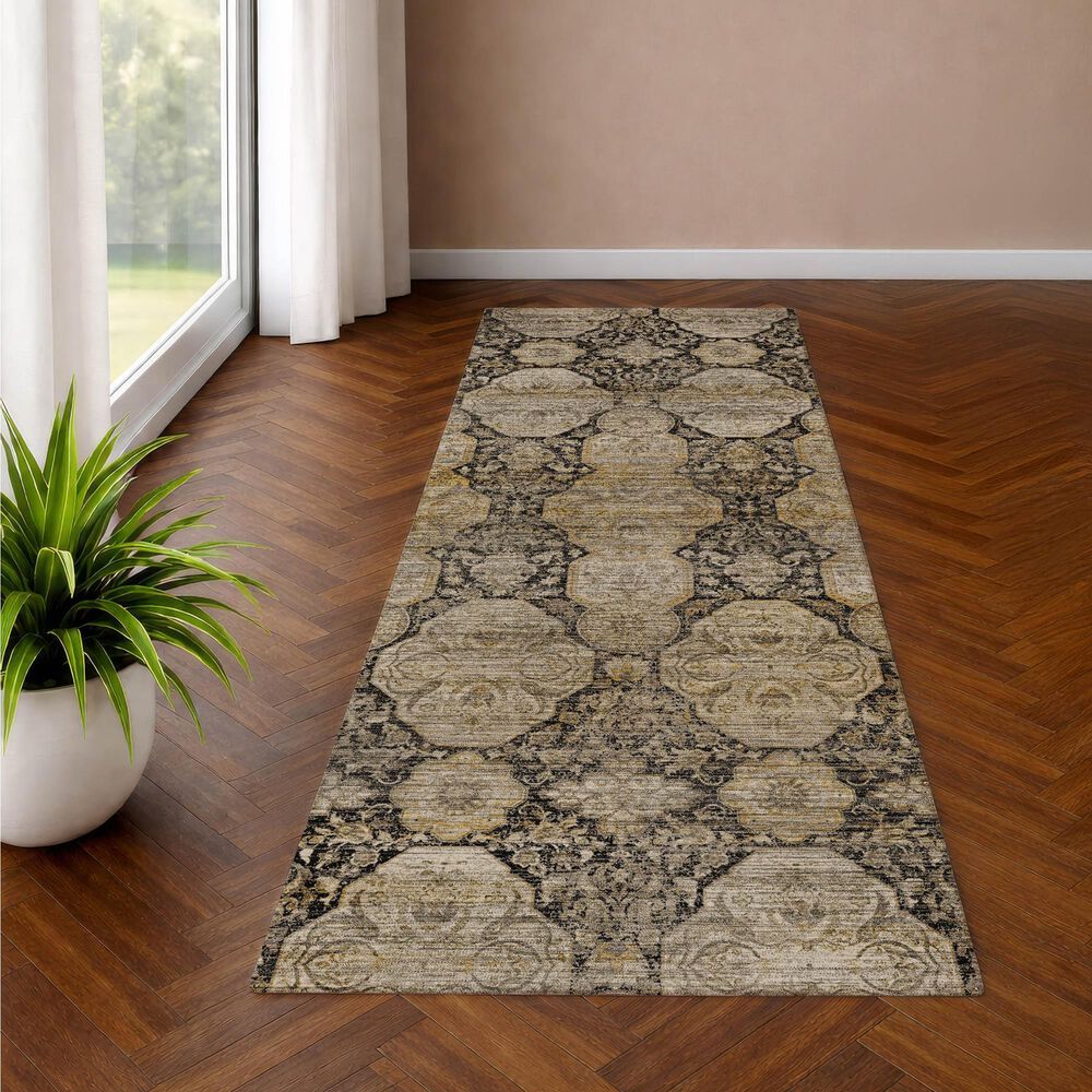 Dalyn Rug Company Aristo AR8 Black 2'3" x 7'6" Runner, , large