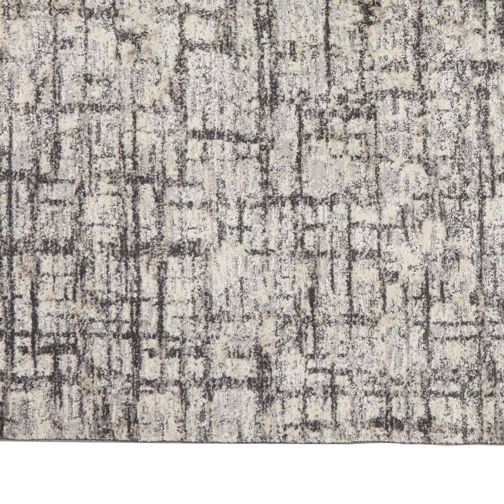 Nourison Rush 6&#39; x 9&#39; Ivory and Grey Area Rug, , large
