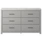 Ashley Cottonburg 6 Drawer Dresser in Light Gray and White, , large