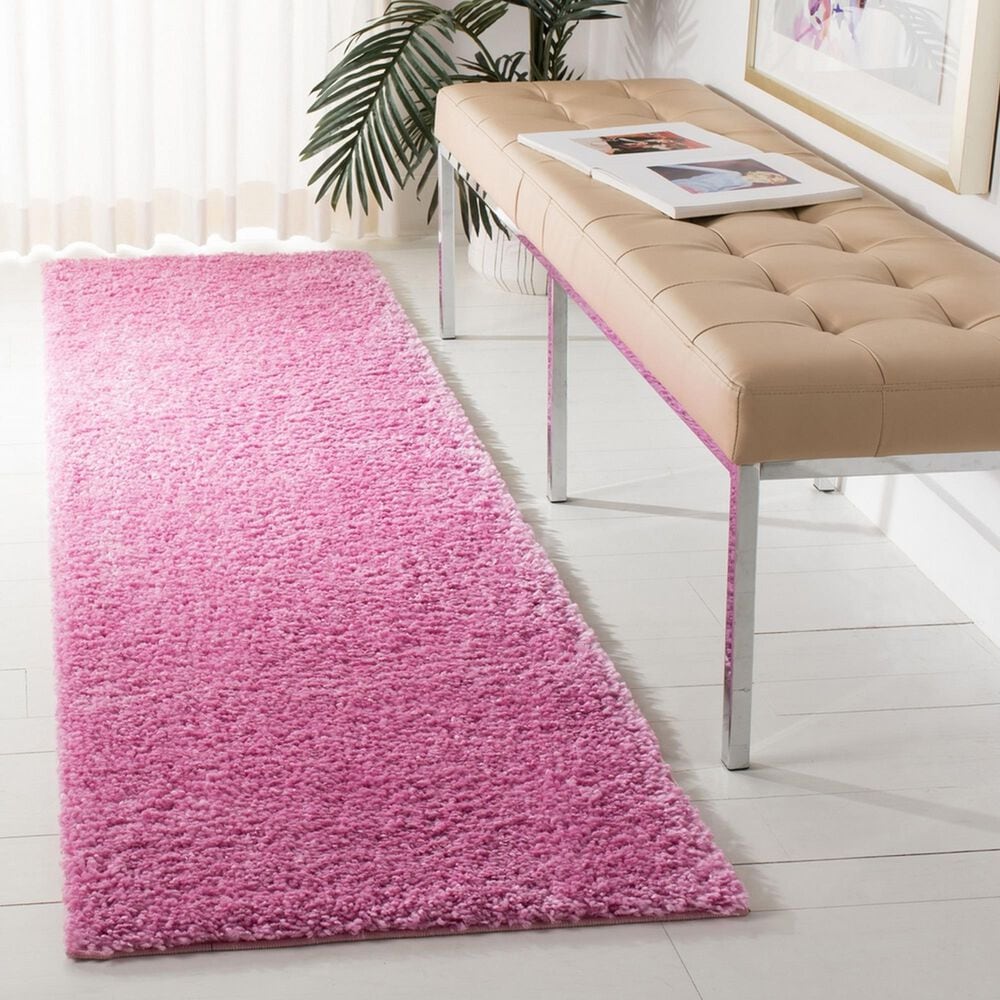 Safavieh August Shag 2&#39;3&quot; x 6&#39; Pink Runner, , large