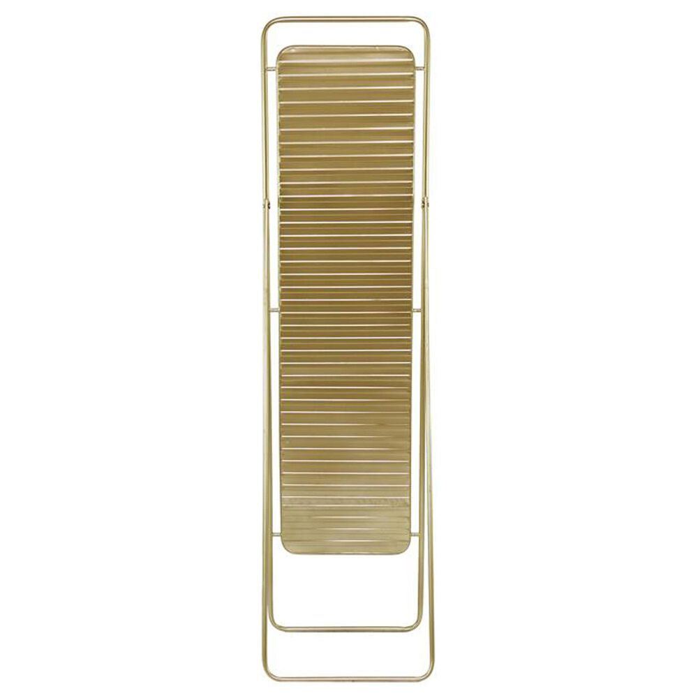 Maple and Jade Rectangular Floor Mirror in Gold, , large