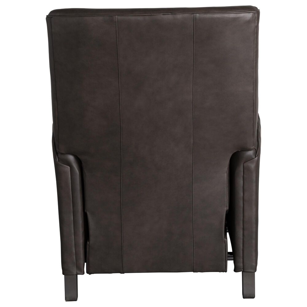 Smith Brothers Leather High-Leg Recliner in Brown, , large