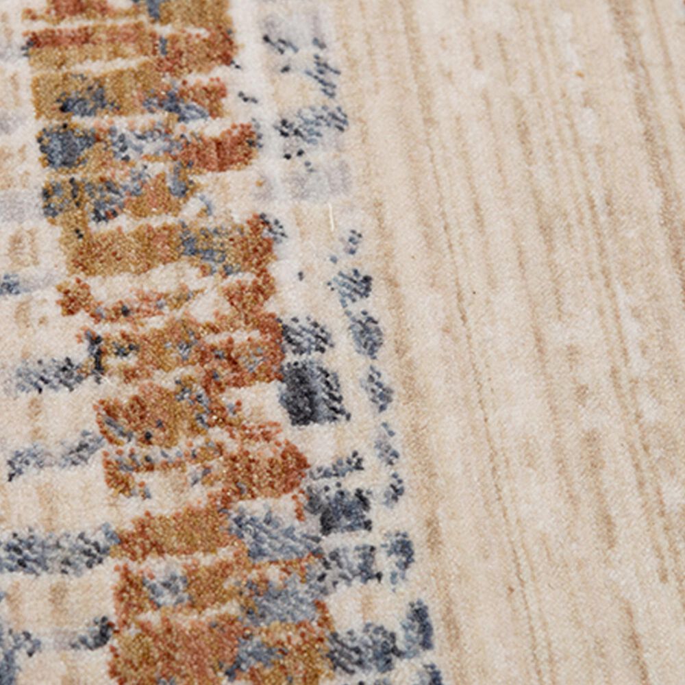 RIZZY Iconic ICO763 5&#39;3&quot; x 7&#39;9&quot; Neutral, Red and Blue Area Rug, , large
