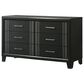 Crown Mark Charlie 6-Drawer Dresser Only in Charcoal, , large