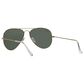 Rayban Glasses Aviator Classic Sunglasses with G-15 Green Lenses in Polished Arista Gold, , large