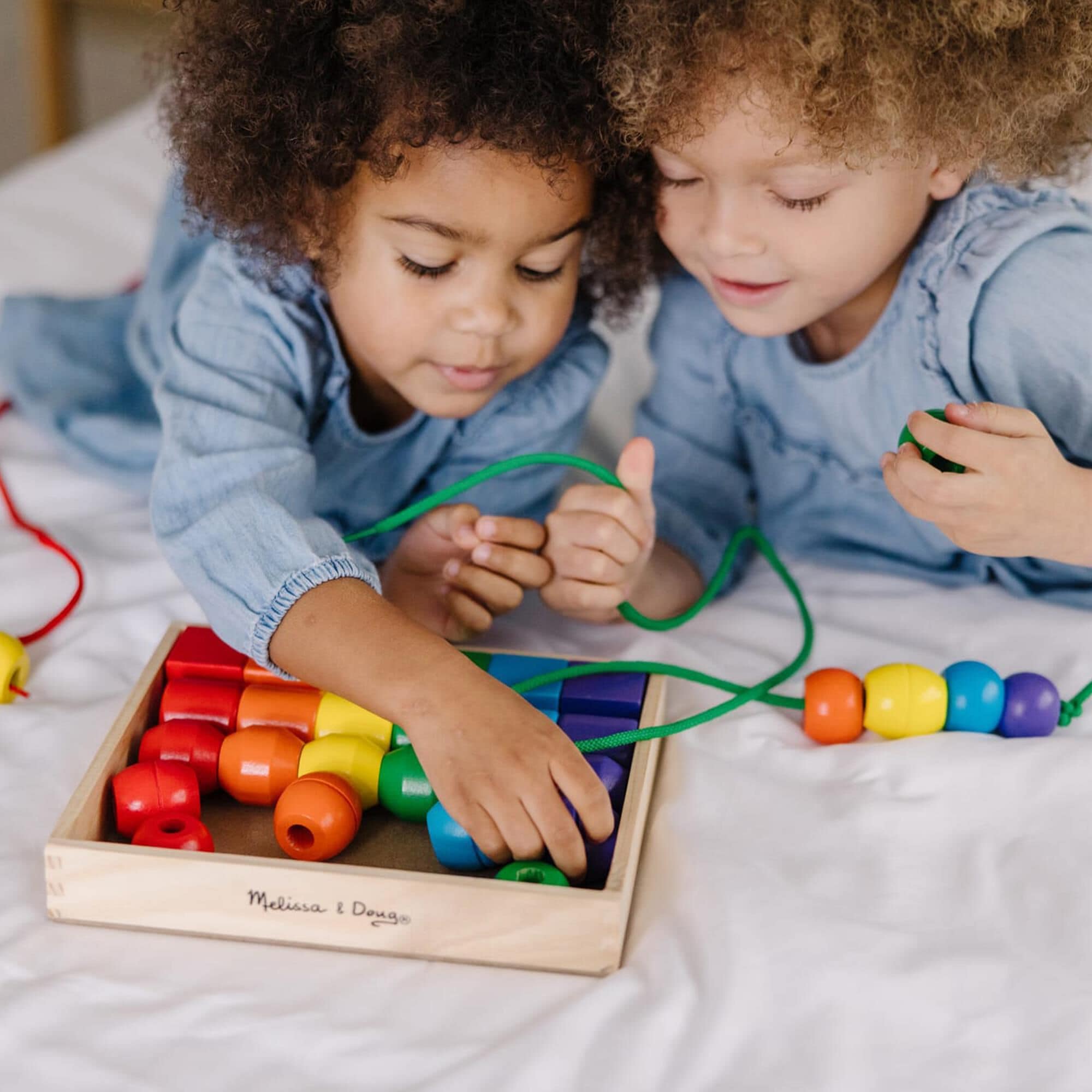 Melissa and doug best sale wooden lacing beads