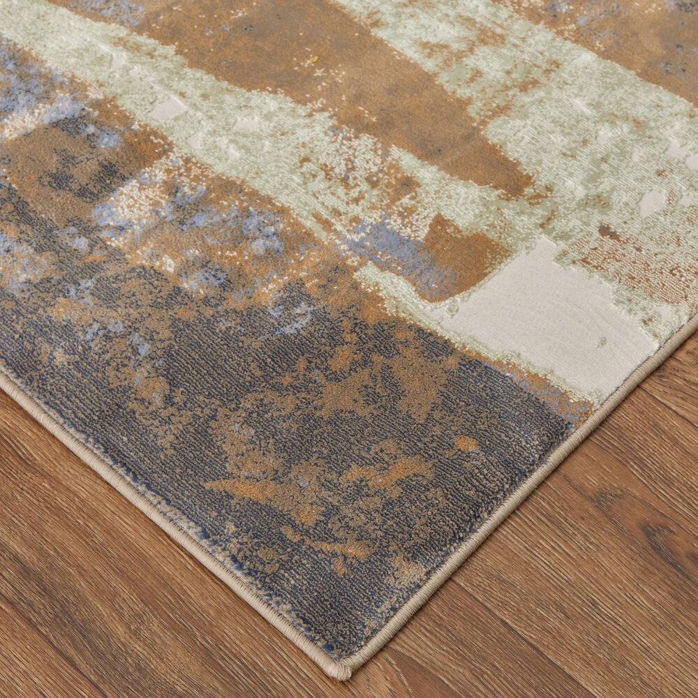 Feizy Clio 7&#39;9&quot; x 10&#39; Blue and Tan Area Rug, , large