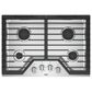Whirlpool 30" Gas Cooktop with 4-Burner in Stainless Steel, , large