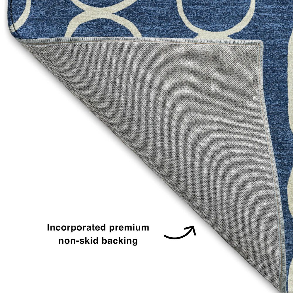 Dalyn Rug Company The Reserve TR6 Navy 2&#39;3&quot; x 7&#39;6&quot; Indoor/Outdoor Runner, , large