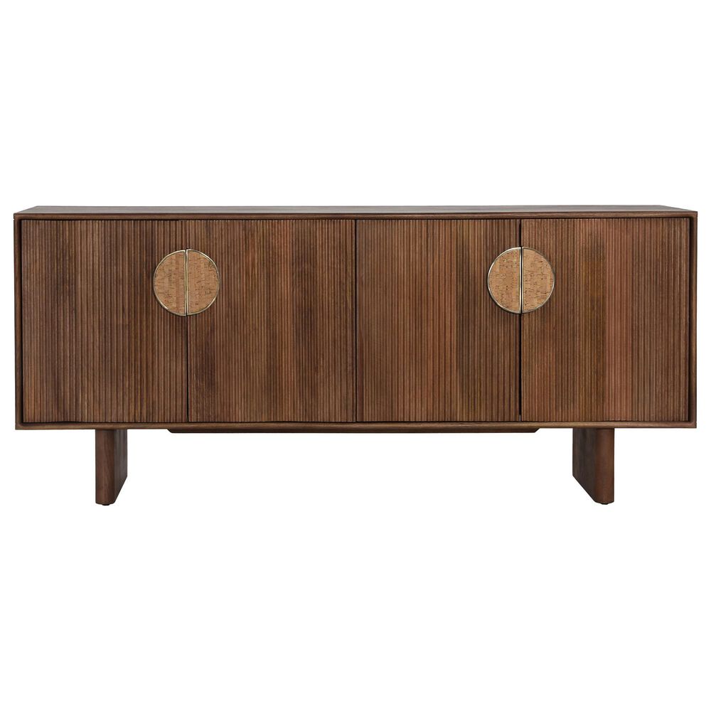 Blue Sun Designs Silvie 4-Door Sideboard in Medium Brown, , large