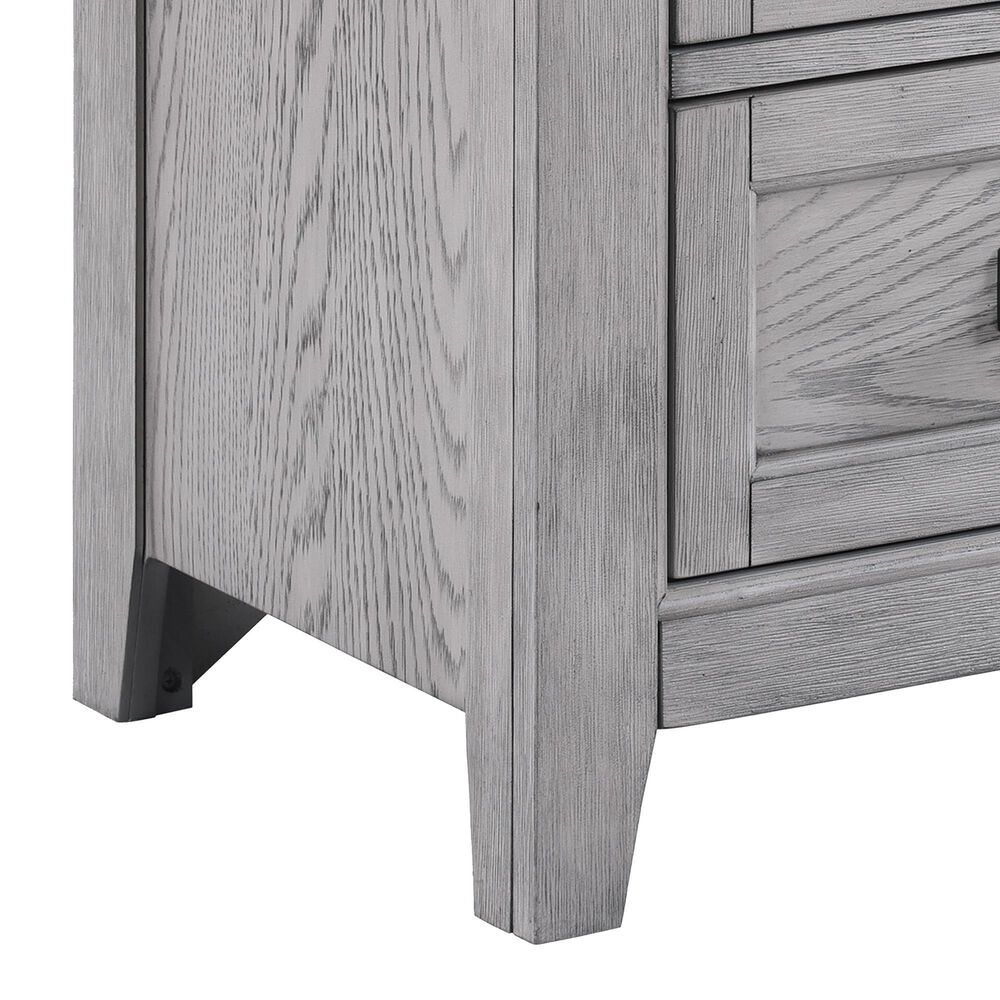 Crown Mark Beckett 2 Drawer Nightstand in Greige, , large