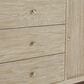James Martin Vanities Marigot Single 72" Double Vanity in Sun-washed Oak with Single Hole 3 cm White Zeus Quartz Top & Backsplash, , large