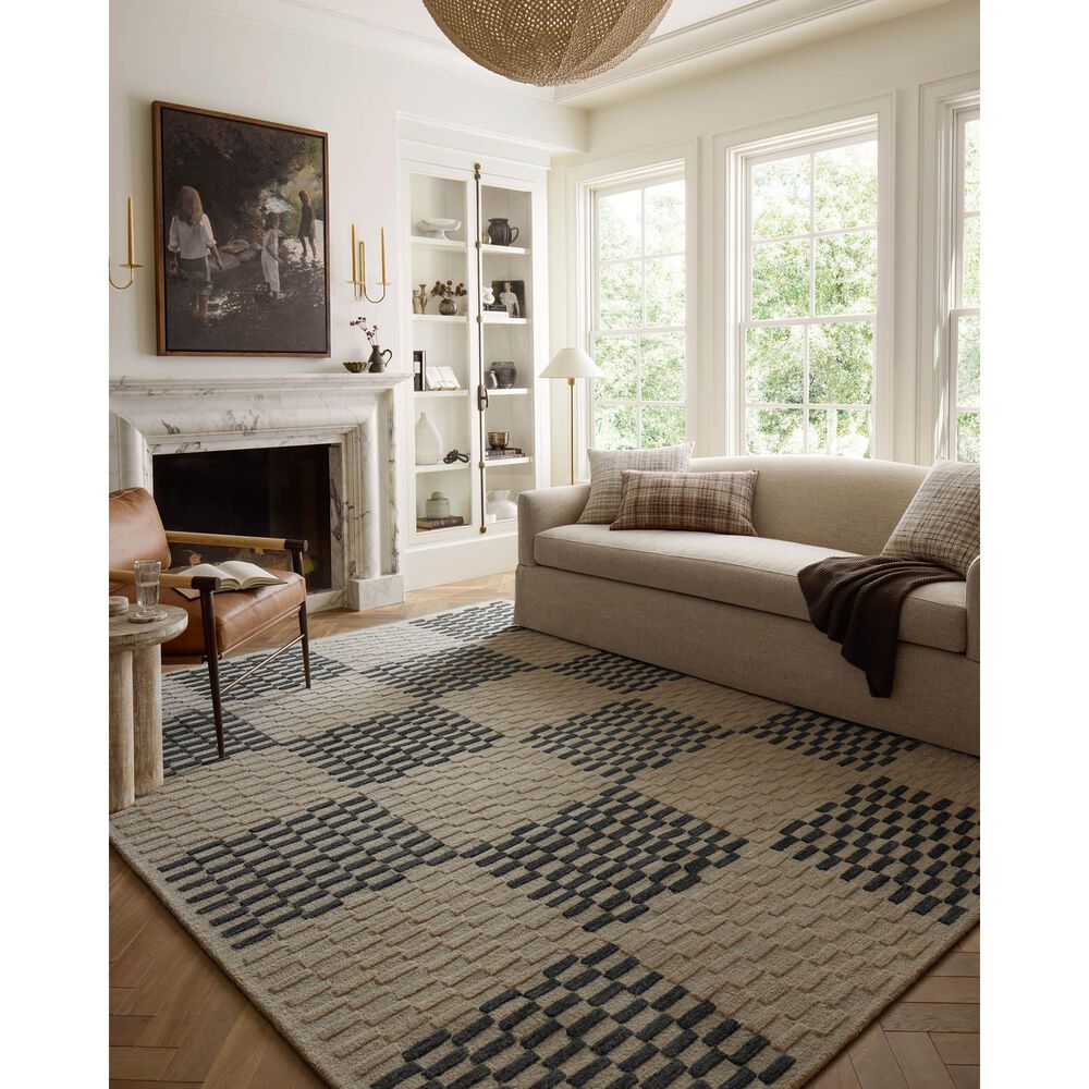 Chris Loves Julia x Loloi Bradley 11&#39;6&quot; x 15&#39; Beige and Midnight Area Rug, , large