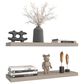 Hearth and Haven 32" Floating Wall Shelf in Taupe (Set of 2), , large