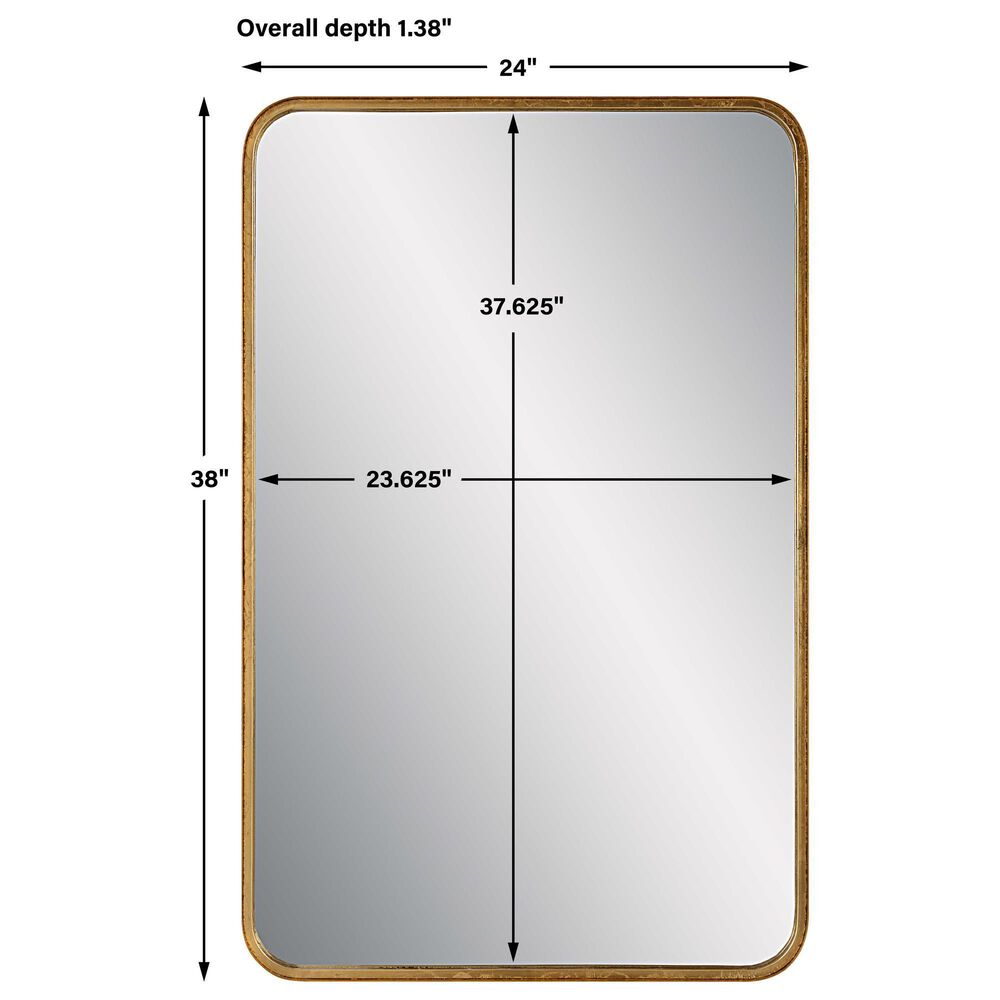 Salt &amp; Light 38&quot; x 24&quot; Wall Mirror in Gold Leaf, , large