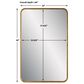 Salt & Light 38" x 24" Wall Mirror in Gold Leaf, , large