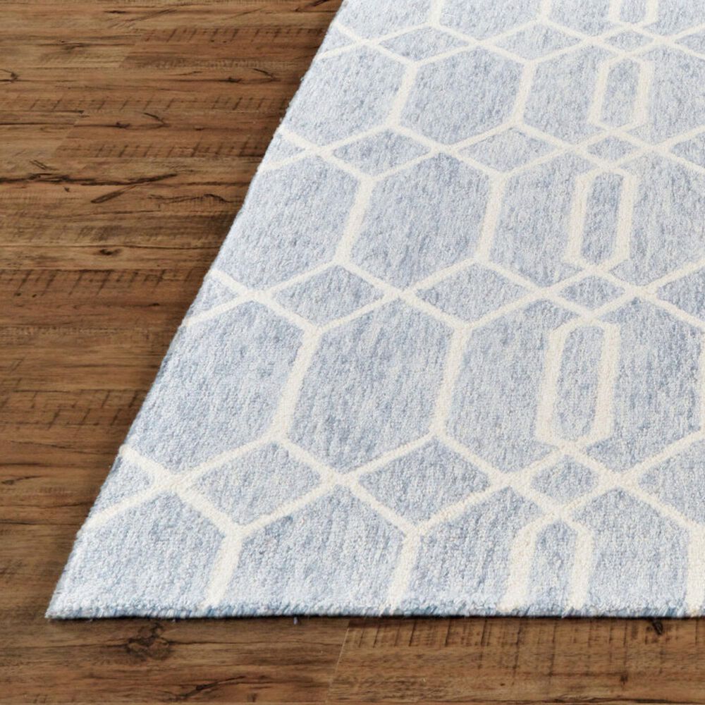 Feizy Belfort 8777F Blue and Gray 10&#39; x 14&#39; Area Rug, , large
