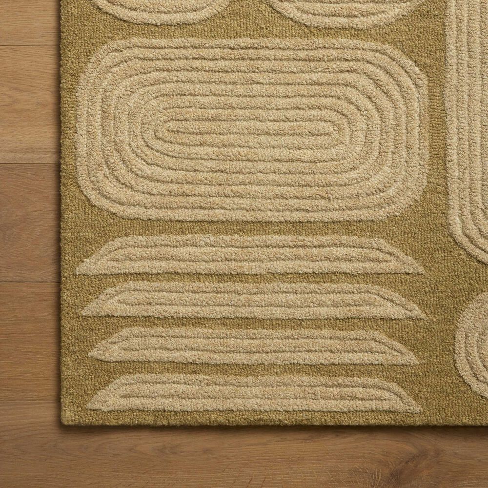 Loloi Madi Light Olive and Oatmeal 7'9" x 9'9" Area Rug, , large