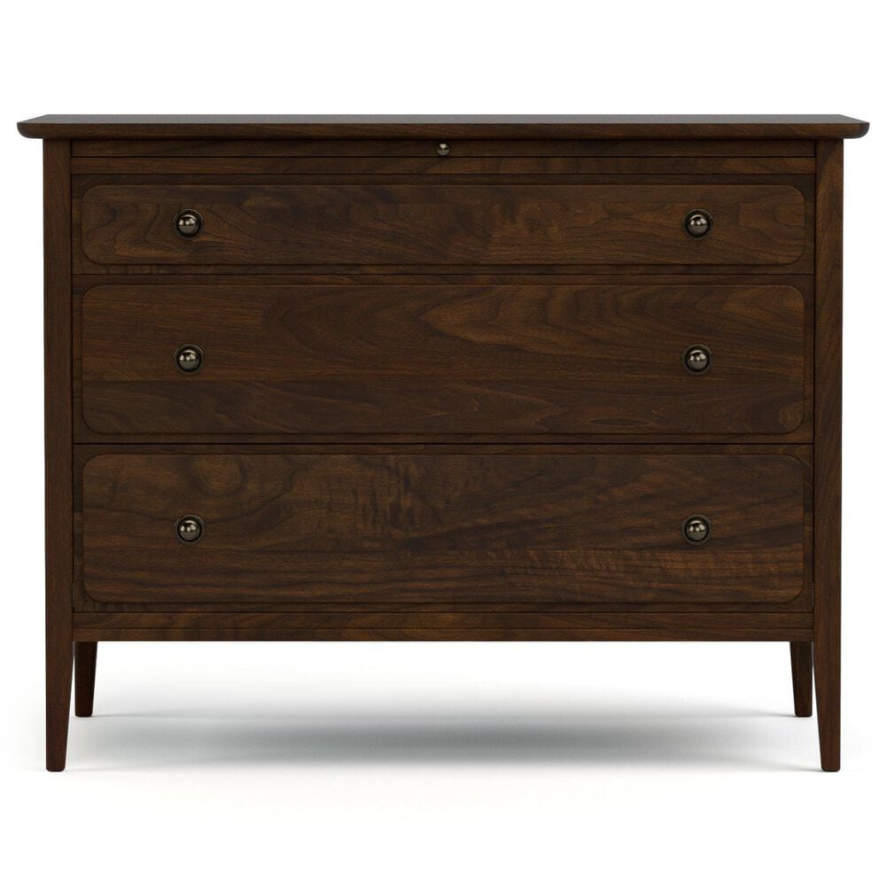 Stickley Furniture Hudson Valley Chest with Pullout Desk in Dark Roast, , large