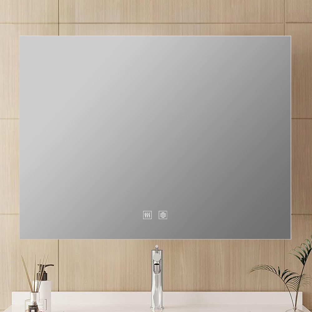 Lexora Home Vellum 32" x 24" LED Vanity Mirror, , large