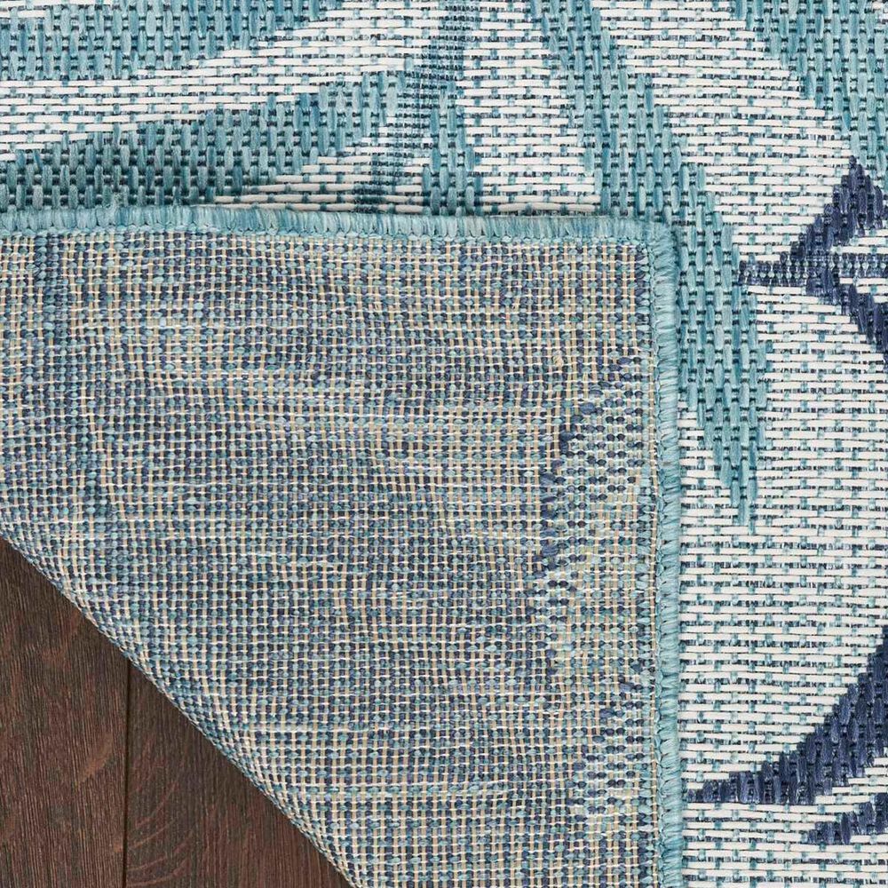 Nourison Garden Oasis Nature Blue 4&#39; x 6&#39; Indoor/Outdoor Area Rug, , large