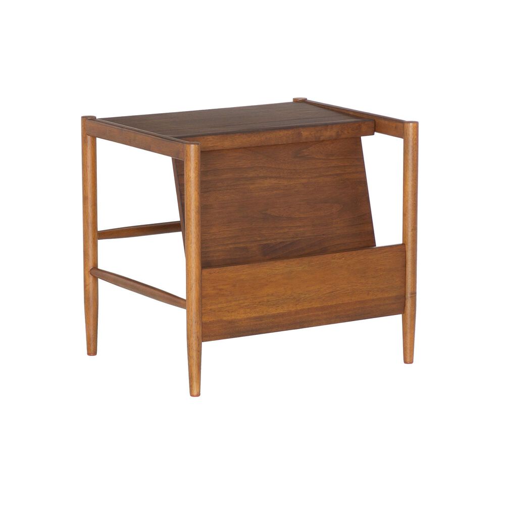 Linden Boulevard Magazine Rack in Walnut, , large