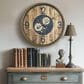 Yosemite Home Decor Carved Gear Wall Clock in Gold and Black, , large