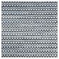 Safavieh Montauk Chevron 4" Square Ivory, Blue and Black Area Rug, , large