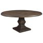 Home Trends & Design Nimes 72" Round Dining Table in Weathered Mango - Table Only, , large