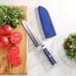 Cangshan Kita 7" Santoku Knife with Sheath in Blue, Black and Silver, , large