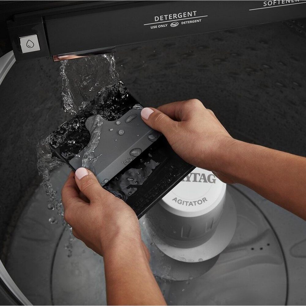 Maytag 5.2 Cu. Ft. Top Load Washer with Agitator in Metallic Slate Nebraska Furniture Mart