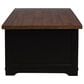 Ashley Wildenauer Lift Top Cocktail Table in Warm Satin Black and Brown, , large