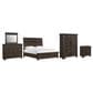 Mayberry Hill Colorado 5 Piece King Storage Bedroom Set in Charcoal with USB Ports, , large