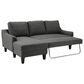 Signature Design by Ashley Jarreau Left Facing Sofa Chaise Sleeper in Dark Gray, , large