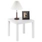 HOMLUX 20" Square Parsons Side Table in White, , large