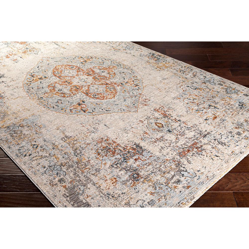 Surya Laila 10&#39; x 14&#39; Orange, Teal, Sage, Saffron, Gray and Cream Area Rug, , large