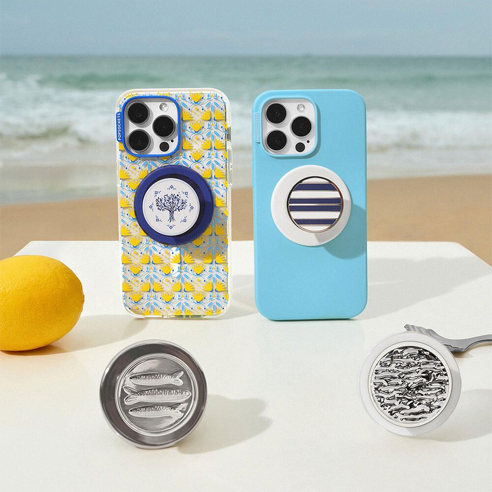 PopSockets Riviera PopGrip for MagSafe in Enamel Nautical Stripe, , large