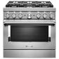 KitchenAid 36" Professional Dual Fuel Range in Stainless Steel, , large