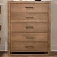 Viceray Collections Lodge and Loft 5-Drawer Chest in Blond Oak, , large