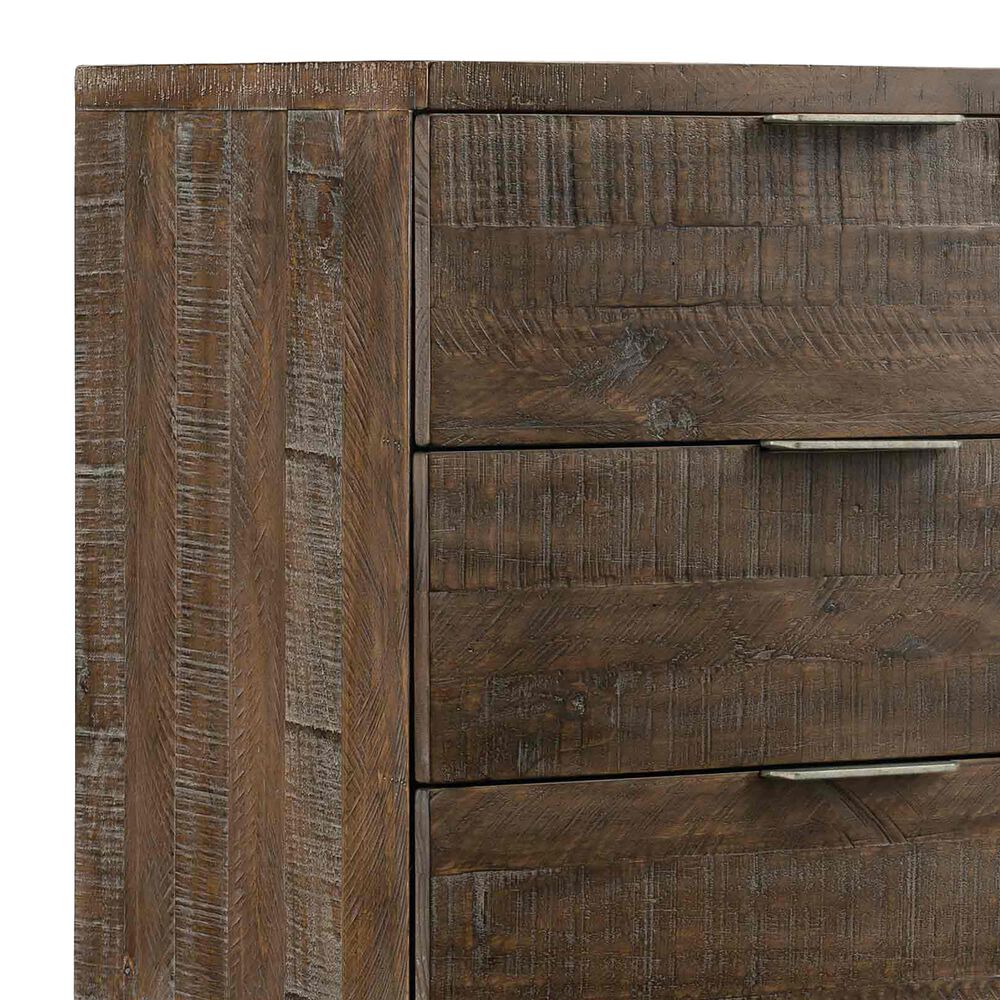 Bernhardt Logan Square 3 Drawer Nightstand in Sable Brown and Gray Mist, , large